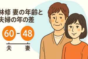 林修さんと妻の年齢差