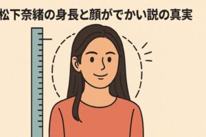 松下奈緒 顔でかい