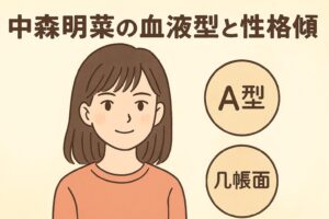 中森明菜 血液型