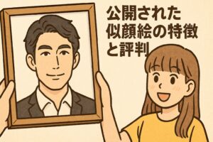 中川翔子の旦那の似顔絵