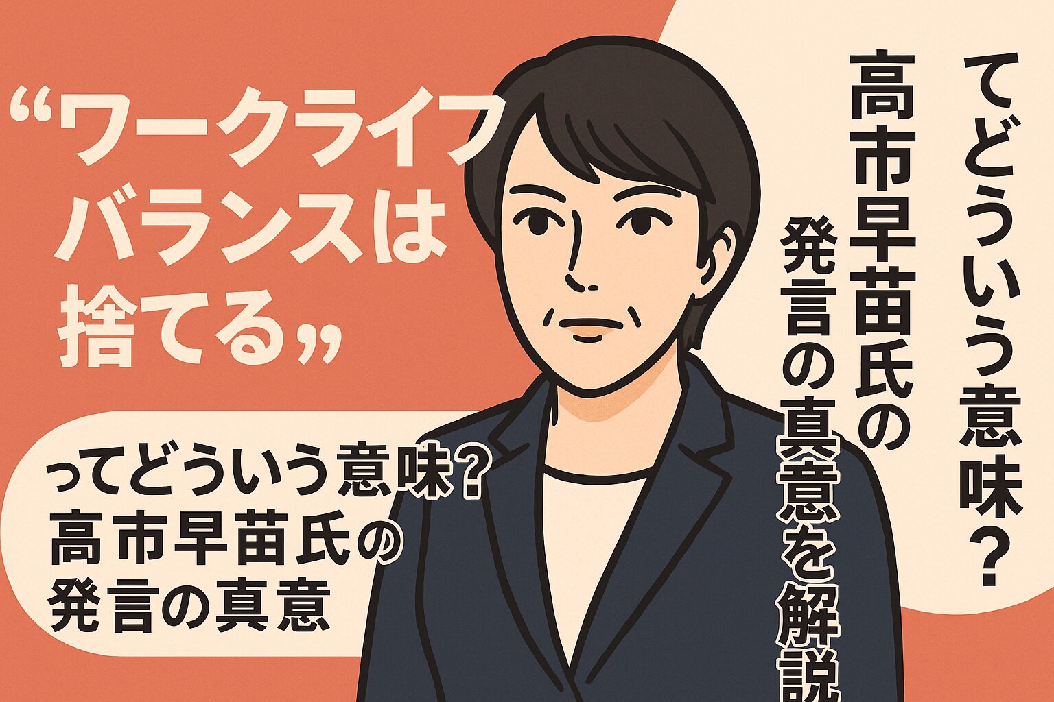 高市早苗　発言　ワークライフバランス