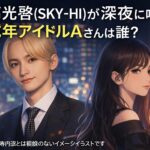 日高光啓が深夜に呼んだ未成年アイドルAさんは誰？顔画像(写真)は？