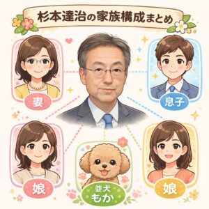 杉本達治の家族構成まとめ