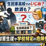 生田東高校でのいじめ動画？未成年飲酒も？加害生徒や学校特定の危険性